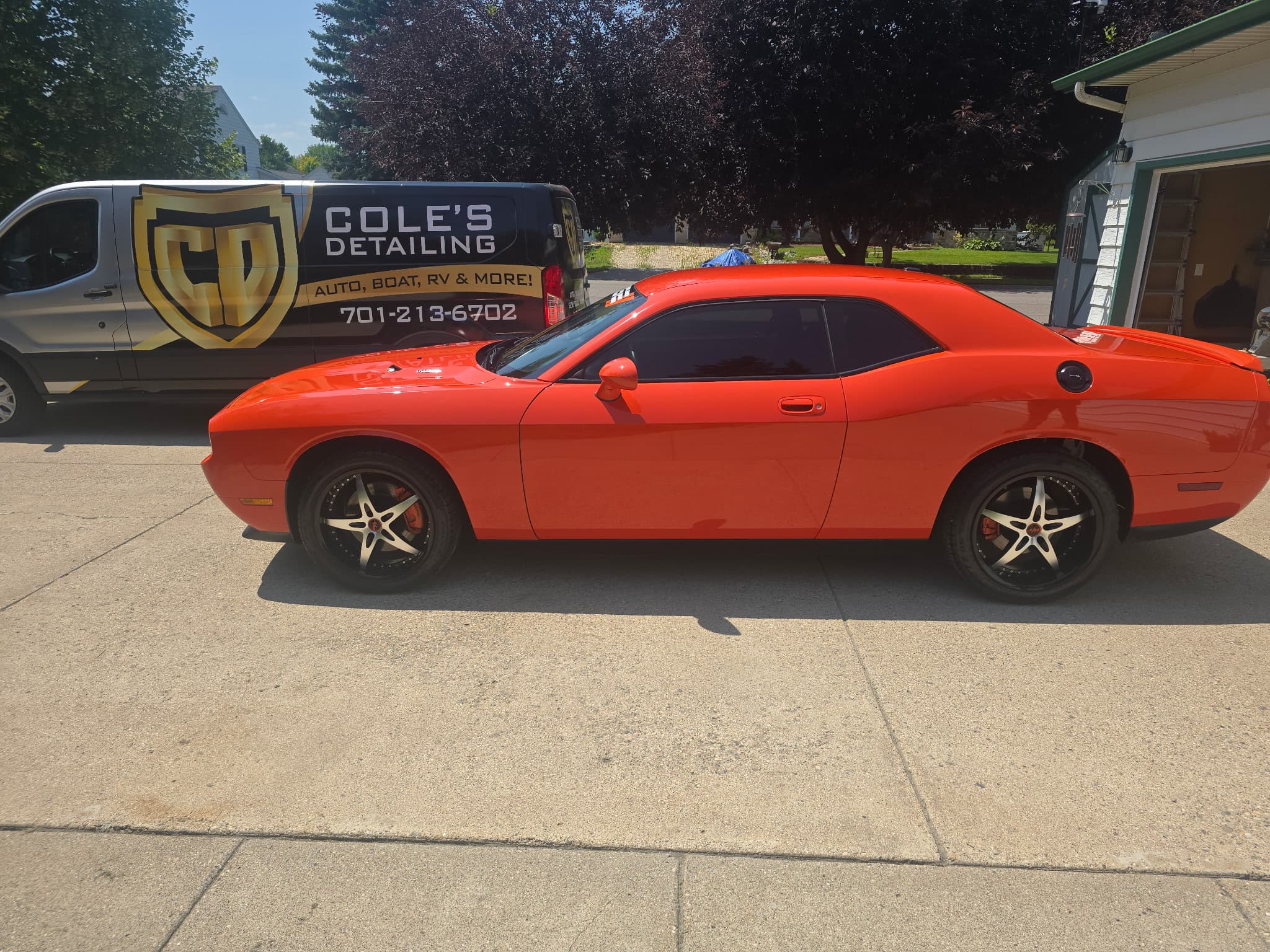 Cole's Detailing mobile service van